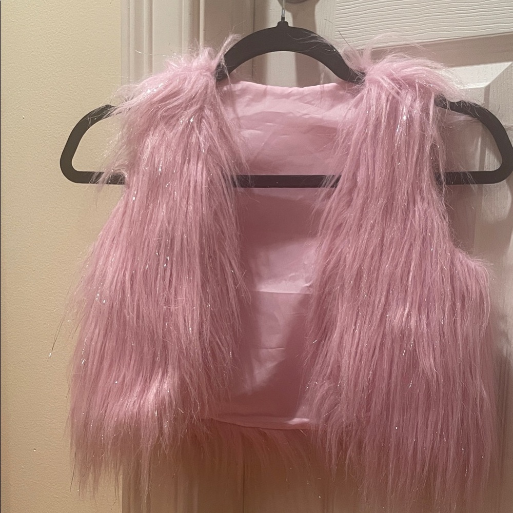 JoJo Siwa Pink Faux Fur Vest